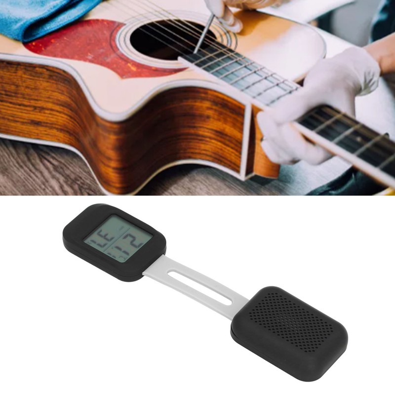 Universal Guitar Humidifier Mini Clear Display Portable Guitar Hygrometer Thermometer