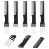 NOLITOY Styling Comb Hair 5pcs Steel Pin Combs Detangler Braiding