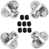 Ohamtes 4Pcs Inner Shaft 4mm Rigid Flange Coupling Length 13mm,