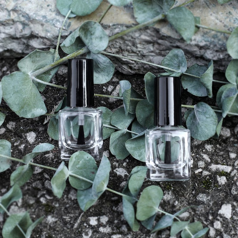 Agidea 6PCS Empty Nail Polish Bottles with Funnel, Empty Fingernail