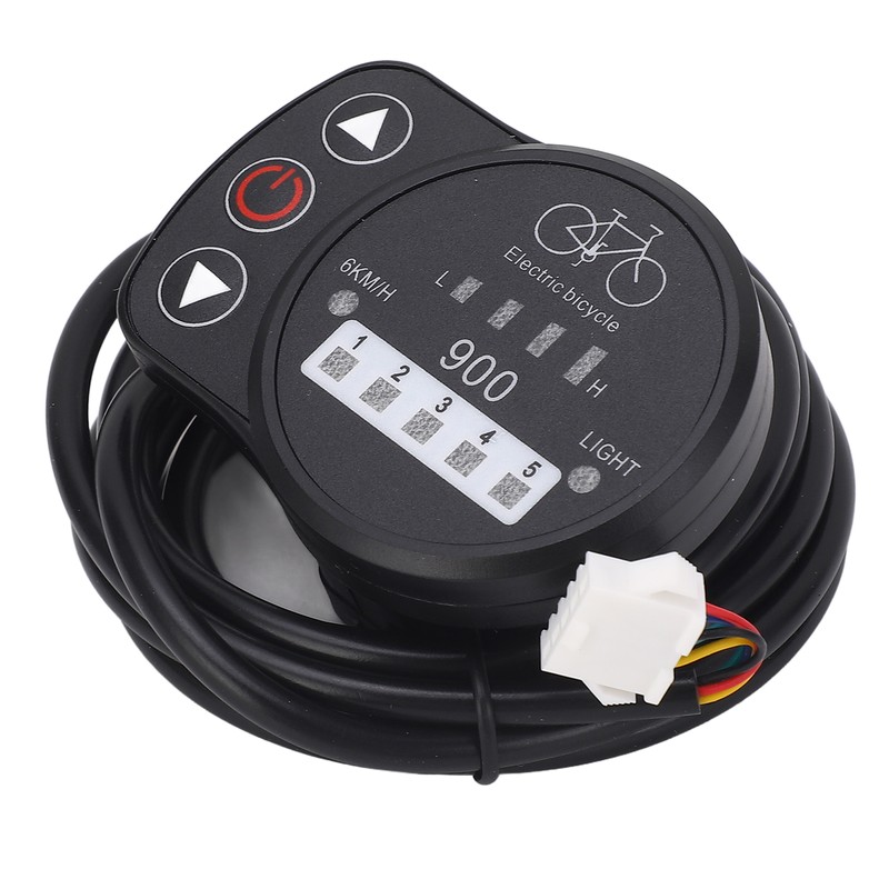 36V 48V Electric Bike LED Meter Speed Battery Power Headlight