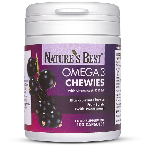 Natures Best Omega 3 Chewies, With Vitamin A,C, D, and
