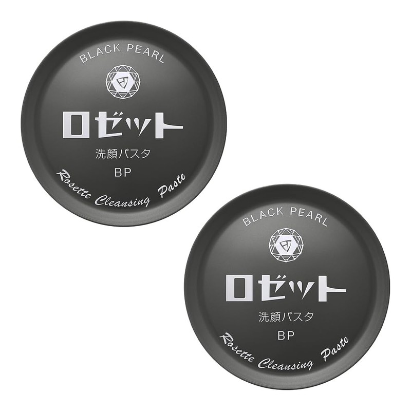 Rosette Facial Wash Pasta, Black Pearl, 90 Gram, Set of