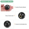 M METERXITY 6-Pack Threaded Ball Knobs, M12 Female Thread 40mm