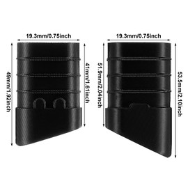 Honeydak 8 Pack Folding Chair Replacement Foot Caps, Black Plastic Leg Caps, Floor Protectors Compatible with Lifetime Chairs