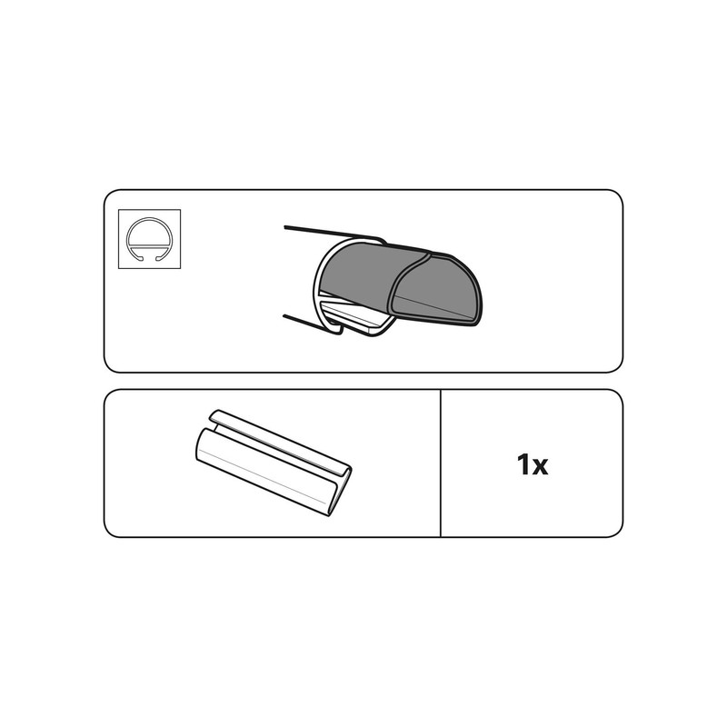 Gardinia Connector for Curtain Rods with Inner Track I Diameter