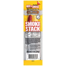 Old Wisconsin Cheese, Beef Stick and Cheddar, 1-Ounce (Pack of 18)