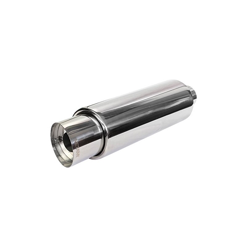 NETAMI NT-2109 Polished Muffler (Hi Stainless Steel Performance 4" Slant
