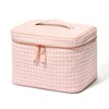 Francfranc Franc Tweed Vanity Pouch, Pink