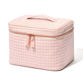 Francfranc Franc Tweed Vanity Pouch, Pink