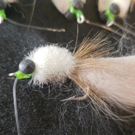 FRONTIER FLY COMPANY SALTWATER FLY FISHING FLIES BONEFISH TASTY TOAD # 2 WEIGHTED FRONTIER FLY CO
