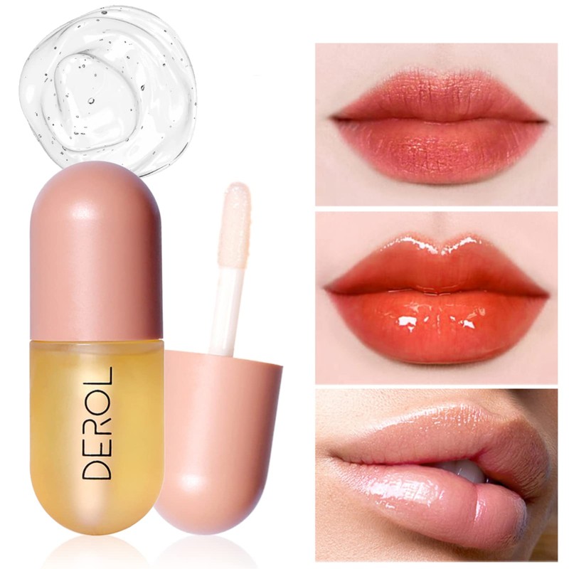 Rosarden Natural Lip Plumper and Lip Care Serum, Lip Enhancer,