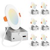 Amico 6 Pack 4 Inch 5CCT Ultra-Thin LED Recessed Ceiling