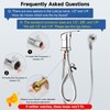 LukLoy Shampoo Bowl Sprayer Hose Replacement, 1/4" Nut Professional Salon