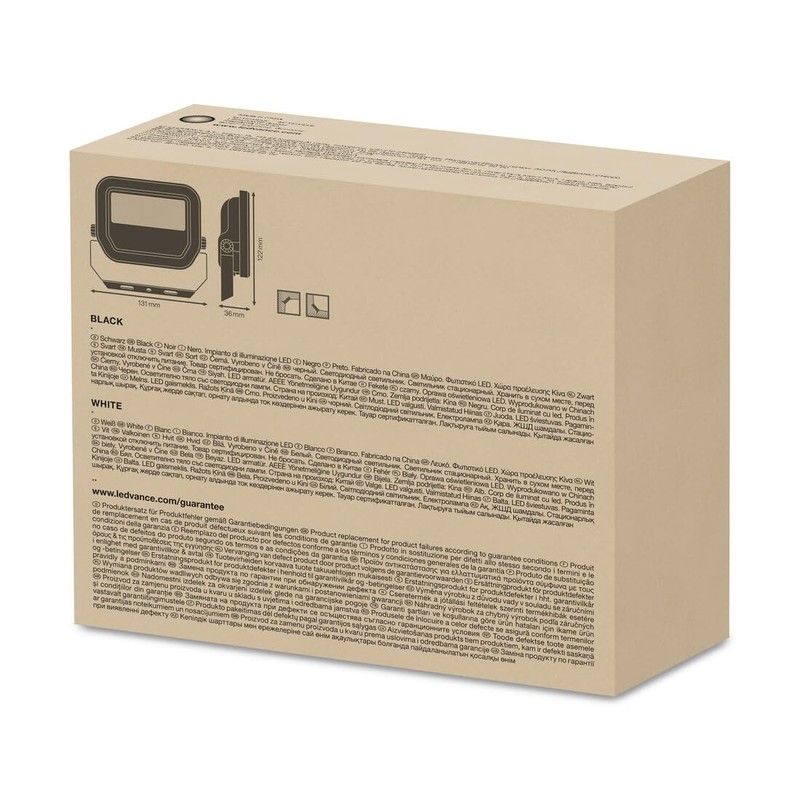 WatioWave LED Projector Black 10W 6500K 1200LM