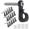 SELEWARE Q Hanger Hooks for String Lights, Christmas with Screw