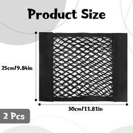 UTXN 2 Pcs Storage Nets for Campervans, Campervan Storage Ideas Van Storage Solutions Storage Net for Storing Phone Water Bottle Toiletry (30CM * 25CM)