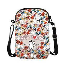 Animated Film Merchandise Gift Baymax Est 2014 Crossbody bag Movie Fans gift (B-MAX 2014 CB CA)