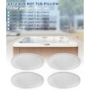 bonbo Bonbo 4-Pack 2472-828 Oval Gray Spa Pillow for Jacuzzi