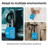 SISAV 4 Digit Combination Lock,Gym Padlock,Outdoor Combination Padlock,Suitable for School