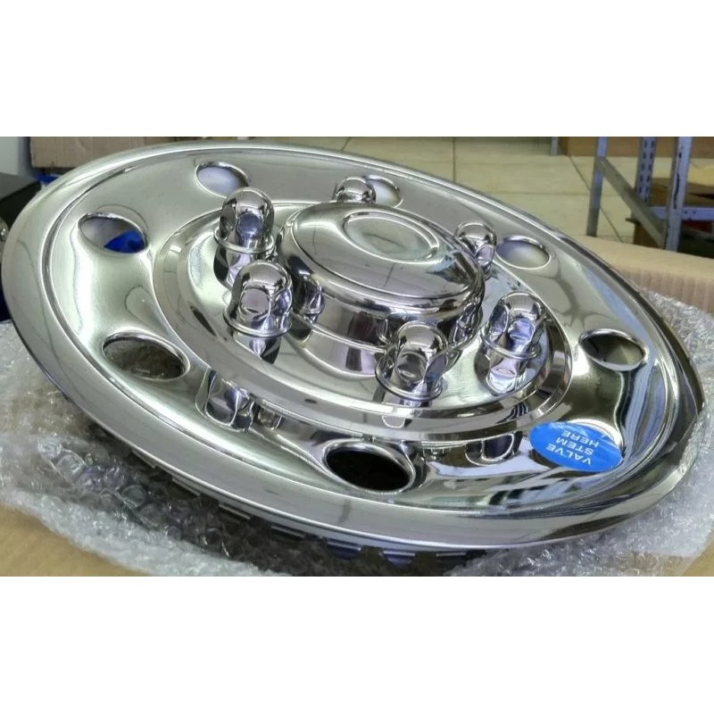 PHOENIX USA (1) 15" Stainless Steel Trailer Wheel Hub Caps