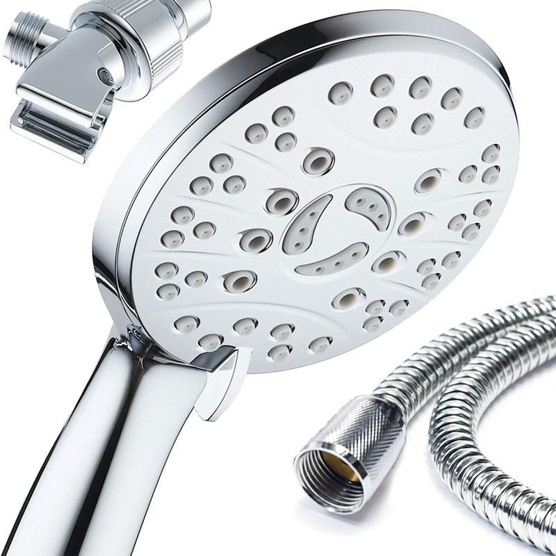 AquaSpa High Pressure 6-setting Luxury Handheld Shower Head – Extra