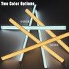 12" V-Shape Diffused LED Strip Light Bars Kit,Aluminum Channel Lights