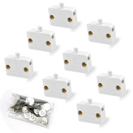 8Pcs Door Closed Light Switch Kit - On Off When Open for Activated Lights 120V Cabinet Switches Closet Electrical Switch