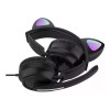 Maíz Audífonos Gamer Con Luz Led Gatito Diadema Headphones