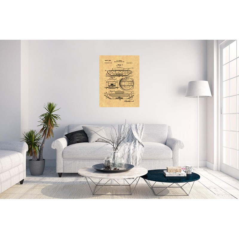 Self-Digging Military Tank Patent Print (5" x 7") M11222