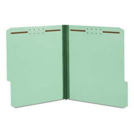 Staples Recycled Classification Folder, 1-inch Expansion, Letter Size, Light Green, 50/Carton (ST18346/TR183VS)