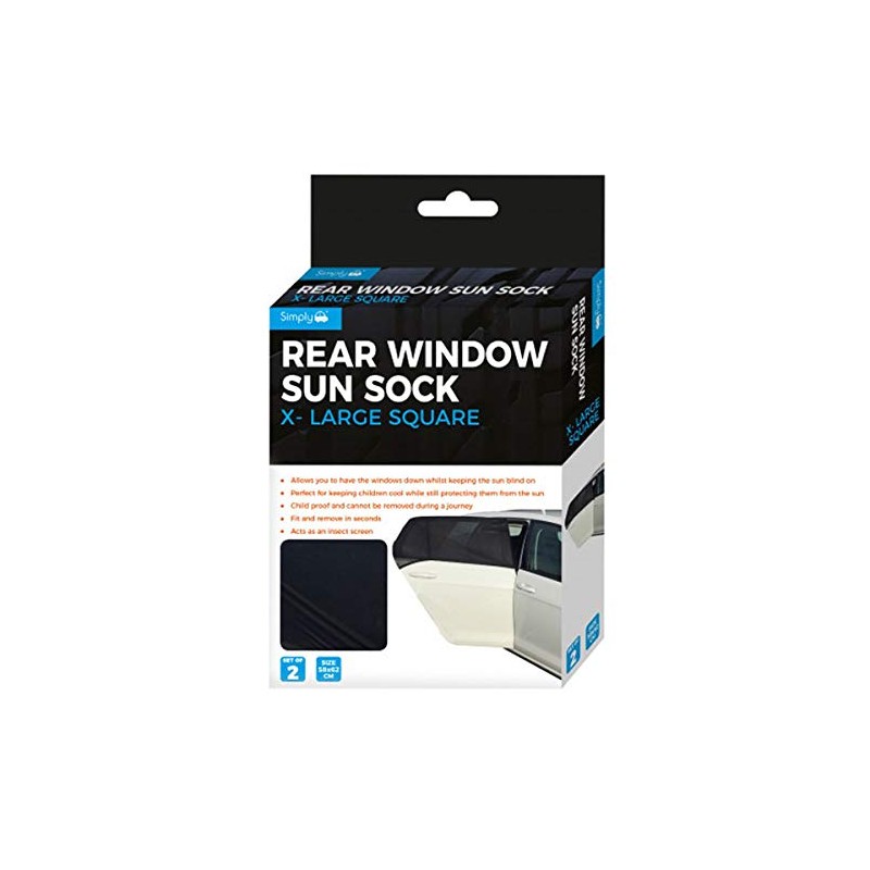 Simply Rear Window Sun Sock Shades - 2 pack -