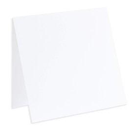 Radiant White Square Folded Card - 5 1/4 x 5 1/4 LCI Smooth 100C, 25 Pack