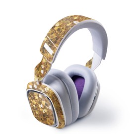MightySkins Glossy Glitter Skin Compatible with Astro A30 Wireless Headset - Gold Chips | Protective, Durable High-Gloss Glitter Finish | Easy to Apply, Remove, and Change Styles | Made in The USA