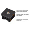 Uxcell 8Pcs M8 Threaded Square Tube Inserts - Black Plastic