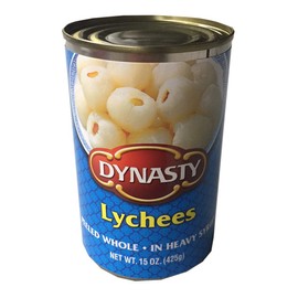 Dynasty Peeled Whole Lychee in Heavy Syrup 15 oz (2 Pack)