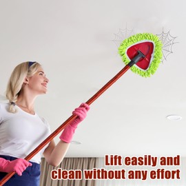 5PCS Spin Mop Replacement Head Compatible with Ocedar EasyWring 1-Tank System,1 Microfiber+3 Chenille Spin Mop Refill Replace for O Cedar,Washable Mop Replace Head for Floor Deep Clean