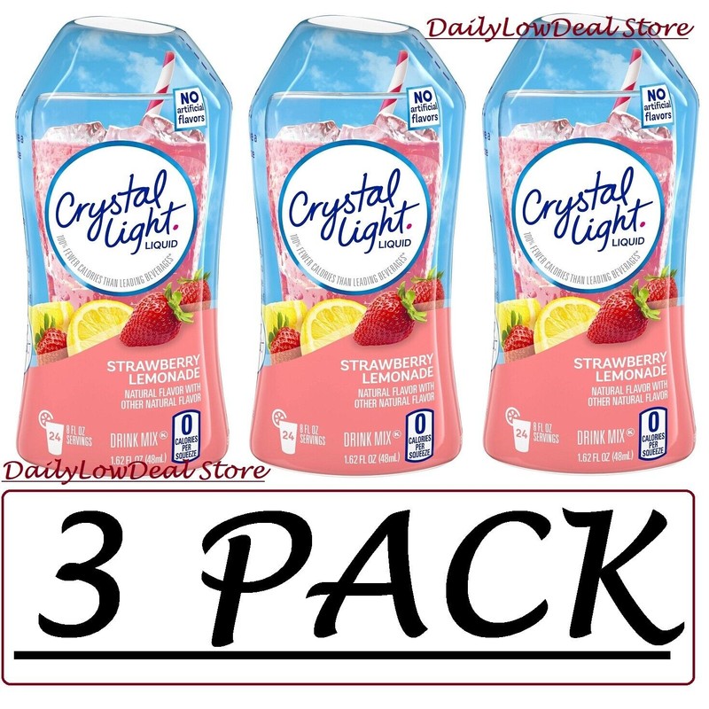 Crystal Light 3 PACK - Crystal Light Strawberry Lemonade Liquid