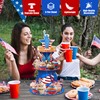 3 Tier 4th of July Cupcake Stand Patriotic Independence Day