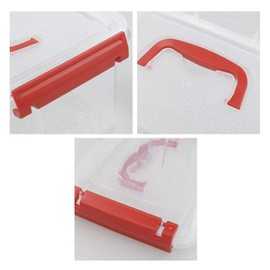 Kiddream 3 Quart Latching Plastic Box, Storage Containers with Lids Set of 6