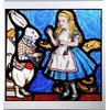 HENSITA Static Window Cling in an Alice and White Rabbit