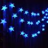 Abkshine 120 LED Blue Solar Star String Lights, Waterproof Solar