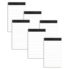 6 Pack Small Notepads Refills Memo Pads 3 x 5 Inch Lined Writing Note Pads with 30 Sheets Note Pad Paper in Each Pad Mini Pocket Notebook Refills for Taking Notes and Reminders Organization Planning