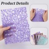 GORGECRAFT Pack of 40 Textured Scrapbook Decorative Paper Sheets Random
