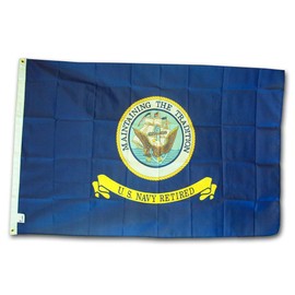 Navy - Retired - 3' x 5' Polyester Military Flag