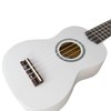 Tiger Soprano Ukulele for Beginners in White