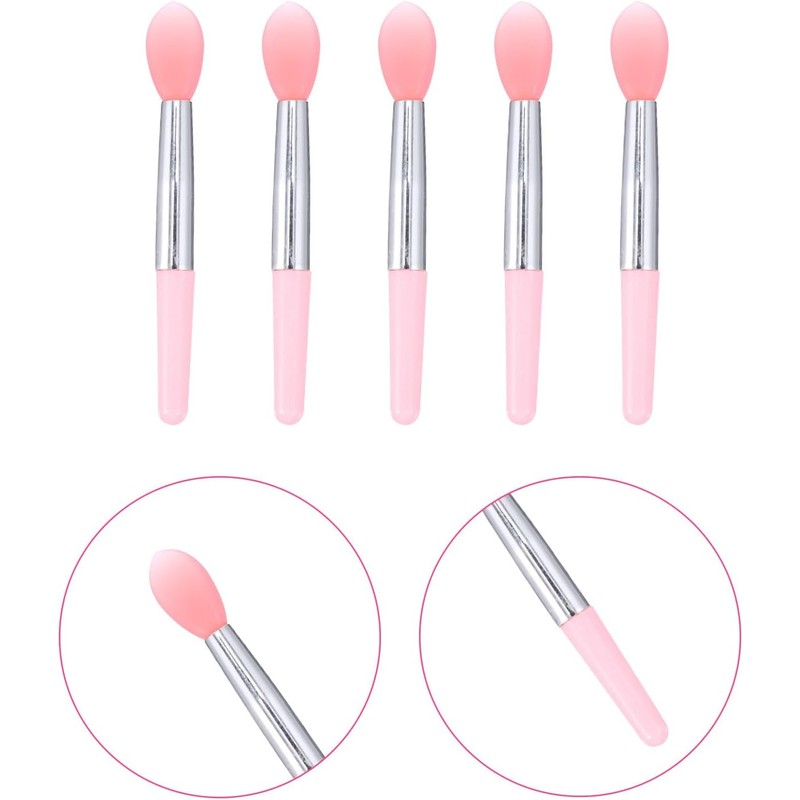12 Piezas Pincel de Labios Mini de Silicona para Bálsamo