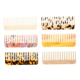 FOMIYES 6pcs Anti-static Hair Combs for Women Portable Hair Care Tools Acetate Material for Salon Home Use