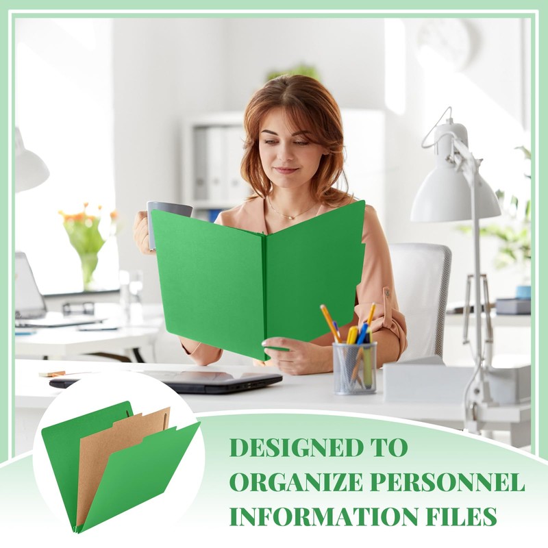 Skyygemm 12 Pack Classification File Folders Bulk with Divider and