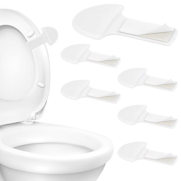 6 x WC-Sitz-Heber, WC-Sitz-Heber, WC-Sitz-Halter-Clip für Zuhause, Büro, Badezimmer-Zubehör, 6
